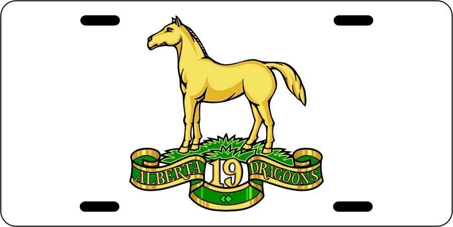 19th Alberta Dragoons License Plates