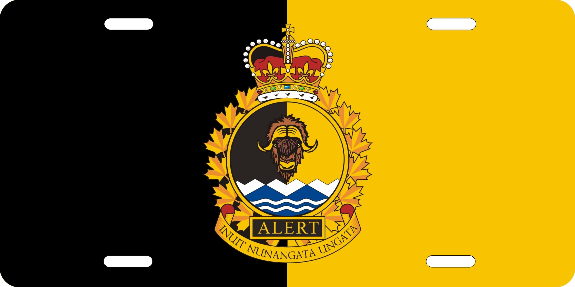 Canadian Forces Station CFS Alert License Plates