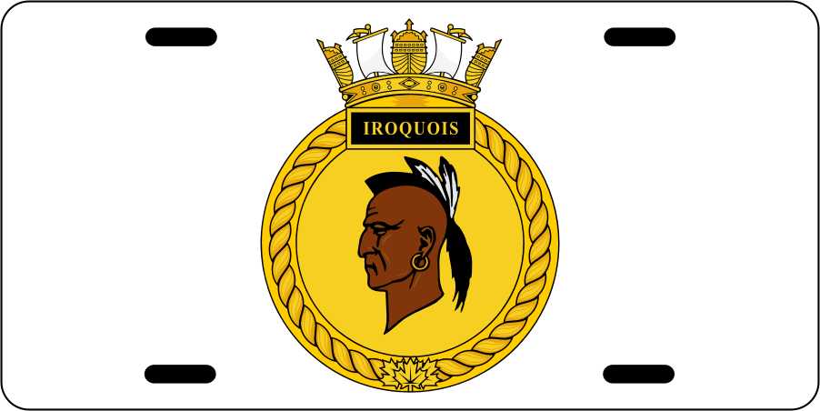 HMCS Iroquois License Plates