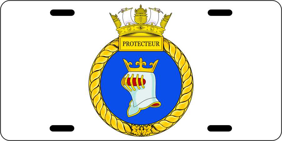 HMCS Protecteur License Plates