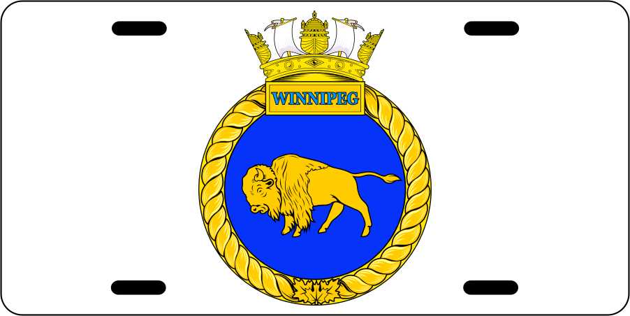 HMCS Winnipeg License Plates
