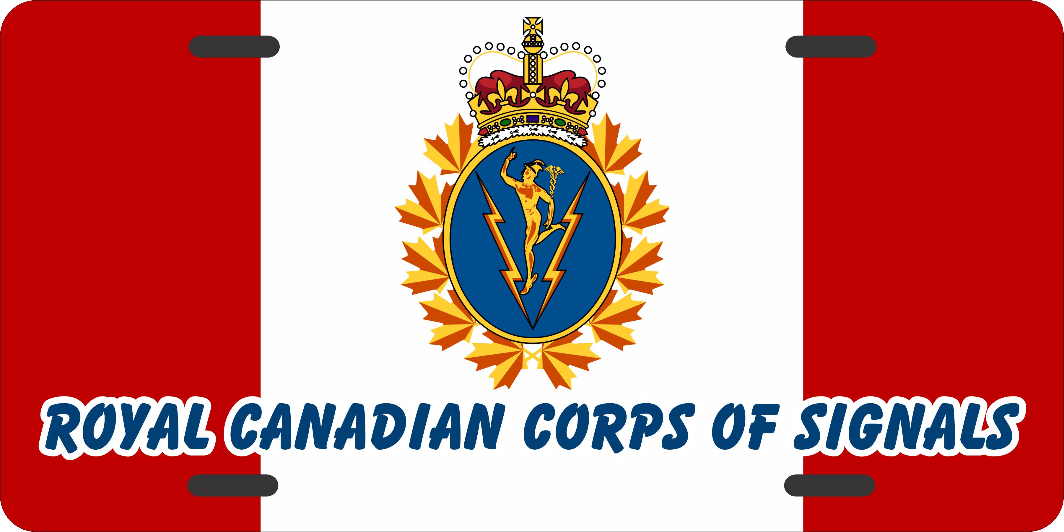 Royal Canadian Corps of Signals License Plates