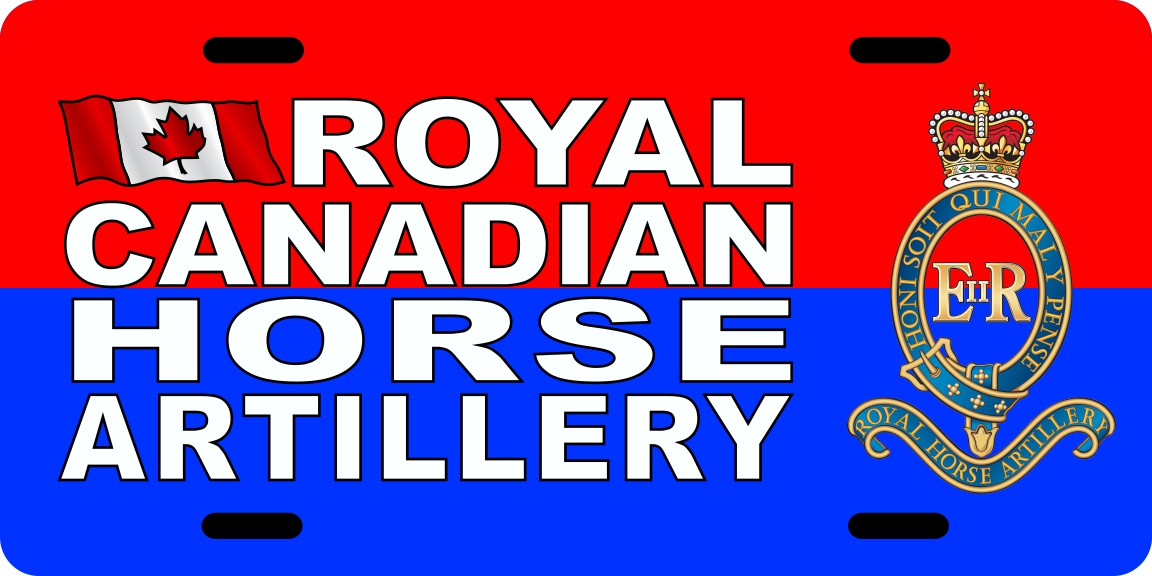 Royal Canadian Horse Artillery License Plates