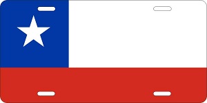 Chile Flag License Plates