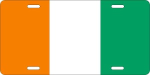 Cte d'Ivoire Flag License Plates
