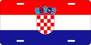 Croatia Flag License Plates