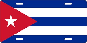 Cuba Flag License Plates