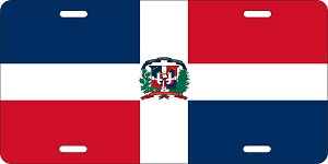 Dominican Republic Flag License Plates
