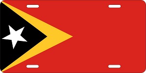 East Timor Flag License Plates