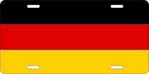 Germany Flag License Plates