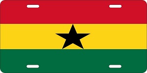 Ghana Flag License Plates