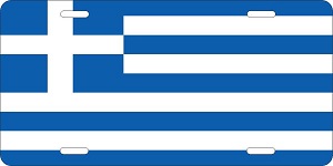 Greece Flag License Plates