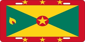 Grenada Flag License Plates