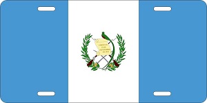 Guatemala Flag License Plates
