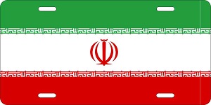 Iran Flag License Plates