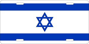 Israel Flag License Plates