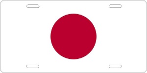 World Flags Japan Flag License Plates