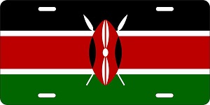 Kenya Flag License Plates