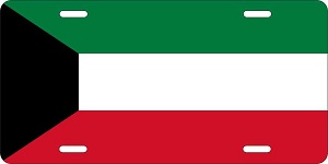Kuwait Flag License Plates