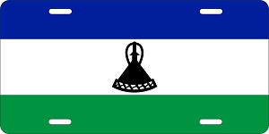 Lesotho Flag License Plates