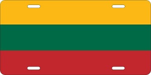 Lithuania Flag License Plates
