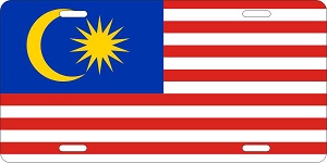 Malaysia Flag License Plates