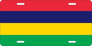 Mauritius Flag License Plates