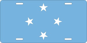 Micronesia Flag License Plates
