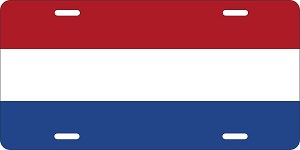 Netherlands Flag License Plates
