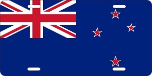 New Zealand Flag License Plates