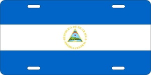 Nicaragua Flag License Plates