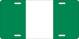 Nigeria Flag License Plates