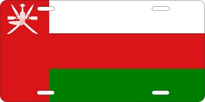 Oman Flag License Plates