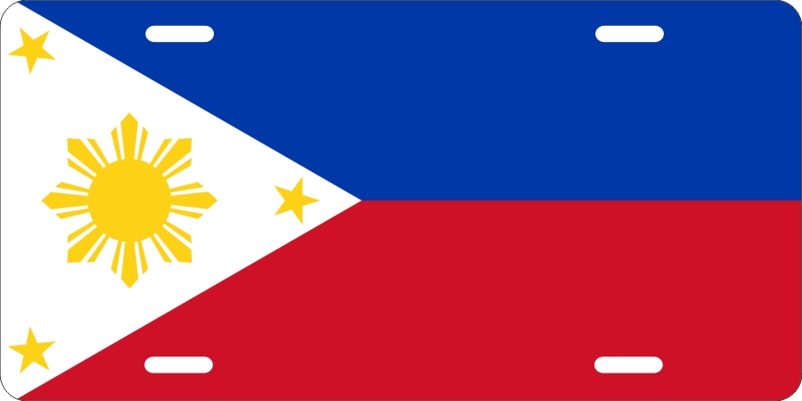 Philippines Flag License Plates