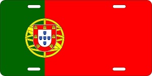 Portugal Flag License Plates