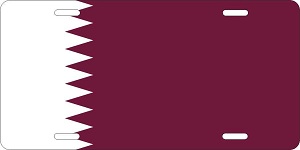 Qatar Flag License Plates