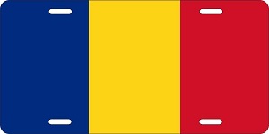 Romania Flag License Plates