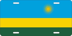 Rwanda Flag License Plates