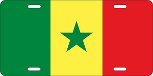 Senegal Flag License Plates