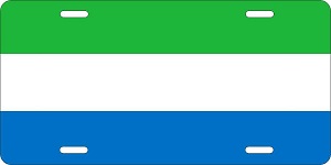 Sierra Leone Flag License Plates