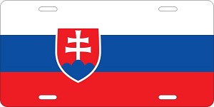 Slovakia Flag License Plates