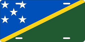 Solomon Islands Flag License Plates