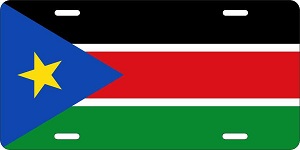 South Sudan Flag License Plates