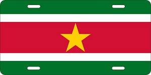 Suriname Flag License Plates