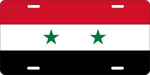 Syria Flag License Plates