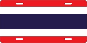 Thailand Flag License Plates