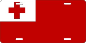 Tonga Flag License Plates