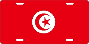 Tunisia Flag License Plates