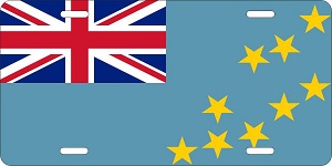 Tuvalu Flag License Plates
