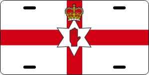 Northern Ireland Ulster Banner Flag License Plates